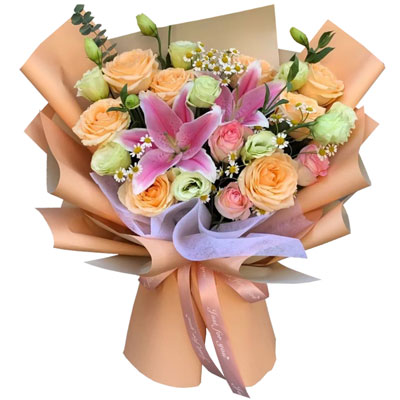 邯郸11朵玫瑰桔梗百合，陪你每个季节